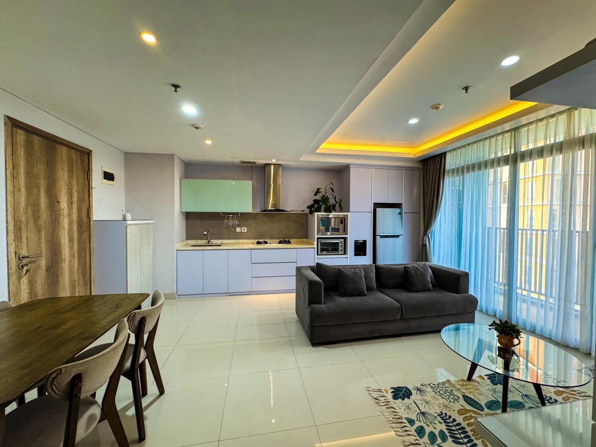 Apartment Pejaten Park 2br Abalone With Wi-fi & Pool By Damaresa Jakarta